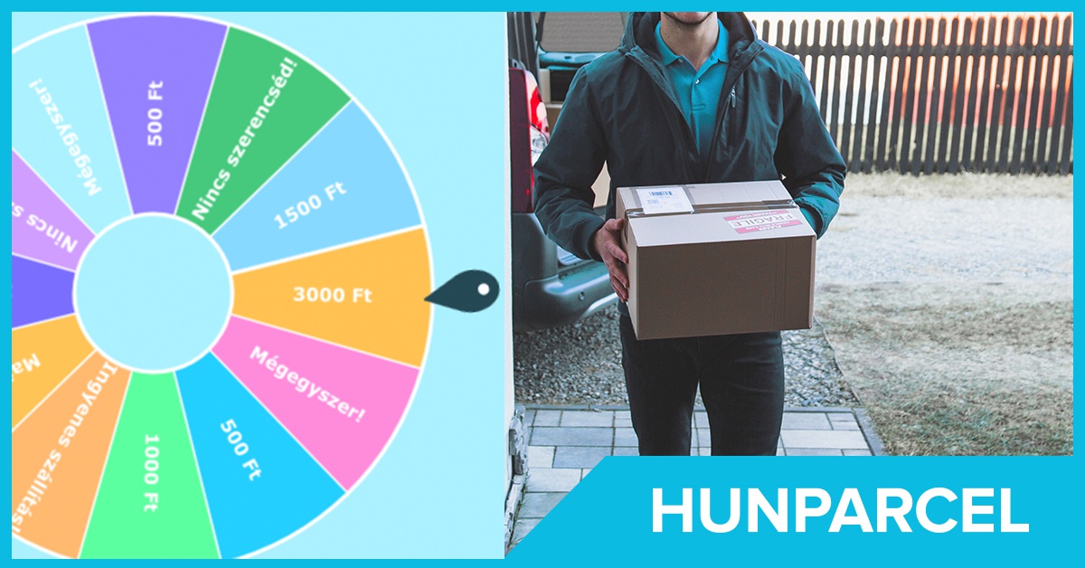 Szerencsekerék játékunkal ingyenes szállítást is nyerhetsz